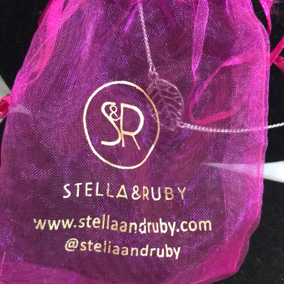 Stella and Ruby Leaf necklace NÉW with tag & bag - Picture 6 of 6